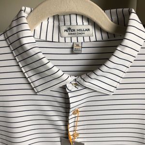NWT PETER MILLAR CRAFTY STRIPE STRETCH POLO